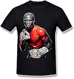CHENLIAA DDDF Passionc Men's Floyd Mayweather Jr T-Shirt Black (Large)