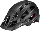 uvex finale 2.0 - safe MTB helmet for women and men - individually adjustable fit - expandable with LED light - black matt - 52-57 cm