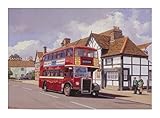 Colchester Essex Blackwells Leyland PD2 Bus Transport 1950s Birthday Card