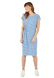 Damart - Jersey Dress, Bright Blue Stripe, 38" inches