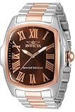 Invicta Lupah 35045 Men's Watch - Waterproof - Analogue - Quartz Movement - Stainless Steel with Brown dial - 47mm