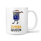 TeHeGifts Zumba Queen 11oz Ceramic Gift Mug – Dance Fitness Coffee Cup