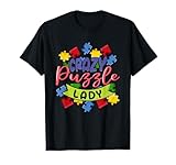 Crazy Puzzle Lady Jigsaw Puzzle Piece T-Shirt