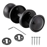 EAI Plastic Mortice Knob for Doors Sheds Cabinets 50mm Black