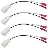 Jayubien Door Speaker Wiring Harness Kit Compatible with Toyota Avalon Tacoma RAV4 Corolla Camry Highlander,2PIN Car Dash Tweeter Speaker Adaptor Connector Fit for Lexus CT 72-8115 4PCS