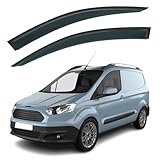 Set Of 2 STICK-ON Wind Deflectors Compatible with FORD TRANSIT COURIER 2014 2015 2016 2017 2018 2019 2020 2021 2022 2023 Models.