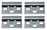 fiXte Heavy Duty Kitchen Cabinet Hanging Brackets Hanger Plate for Wall Mounting Cupboards 63mm x 38mm x 1.6mm (4 Pack)