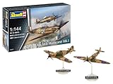 Revell 03771 Supermarine Spitfire Mk.Ia & Hawker Hurricane Mk.I 1:144 Scale Unbuilt/Unpainted Plastic Model Kit