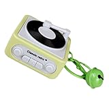 GKYQVE Vintage Recordable Phonograph Music Box Keyring Featuring Recordable Sound And Music Box For Bag Decoration Gramophone Keychains