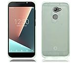 PIXFAB Vodafone Smart V8 VFD 710 New Genuine All Clear Gel Silicone Rubber Phone Case Cover + Screen Protector For Vodafone Smart V8 VFD 710