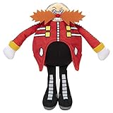 SONIC The Hedgehog - Jakks 408604-24PB Dr Eggman Modern Wave 4 Plush Toy, 20 cm, Red