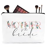 Mother of The Bride Gift Bag Makeup Bag Pouch for Mother in Law Gifts Cosmetic Storage Bags Bridal Party Gifts Personalised Make up Bags Presents Newly Engaged Wedding