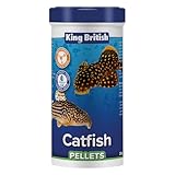 King British – Catfish Pellets 200g – Multi-Vitamin Complete Sinking Food for Catfish & Other Bottom-Feeding Tropical Fish – Clear Water Formula –Natural ingredients – Support A Healthy Immune System