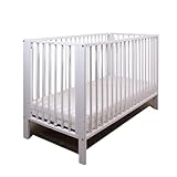 Viculii Orrin Foldable Cot and Mattress 120x60x10cm | Baby White Folding Cot with Mattress 120x60x10cm