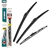 Heyner Wiper Blades Fits: Seat Leon Hatchback 1998-2004 Full Set Hybrid Wipers HH2119H16HRC