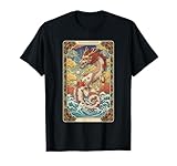 Chinese Dragon Vintage Japanese Koi Carp Men's Graphic T-Shirt