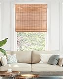 CHICOLOGY Bamboo Blinds, Bamboo Shades, Roman Shades for Windows, Roman Window Shades, Window Shades for Home, Bamboo Shades for Patio, Blinds & Shades, Window Shade, 31" W X 48" H, Squirrel