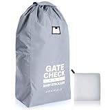 Bramble - Large Stroller Bag Cover for Airplane - Pushchair & Pram Bag for Airplane Travel - Water Resistant Protective Transport Bag for Buggy Gate Check (Grey)