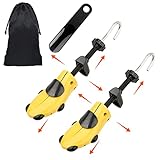 Halcent Pair of Two-Way Shoe Stretcher Kit Plastic & Metal Shoe Stretchers Expander Shoe Tree with Shoe Horn for Men and Women