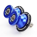 MOWOK M8 Diabolos Motorcycle Swingarm Sliders Coil Bracket Screw for S1000 R XR RR, GSR 600 750 GSXR GSXS 1000 GSX-8S Vstrom SV650, CBR 600 1000 900 954 RR Trident 660 Monster (Blue)