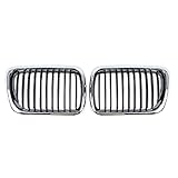 TOOWGM 1 Pairs Silver Front Kidney Style Grille Grill for BMW E36 3-Series 318i 320i 323i 325i 4 Door 97-99 Auto Styling Dropshipping