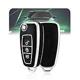 LELNOOS Car Key Cover, Silicone Car Key Case Key Fob Protector for Ford Focus MK3 MK4 ST Line Turnier Zetec Fiesta Transit Tourneo Custom Connect Courier Grand C-Max Kuga Puma Mondeo