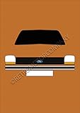 Retro Motor Company Ford Fiesta MK1 L Greeting Card