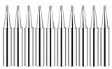 Saipor 10pcs 900M-T Soldering Iron Tips Solder Iron Replacement Tip Soldering Bits for 900M Station Tool for Hakko, TENMA, ATTEN, Quick, Aoyue, Yihua Soldering Station（900M-T-2.4D)