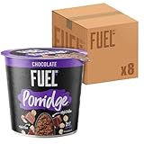 FUEL10K High Protein Chocolate Porridge Oat Cereal Pot, 70 g (Pack of 8)