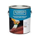 T A Paints Ltd Metal Primer Grey 5L Quick Drying HB Zinc Phosphate Anti Corrosive Hammerite Equivalent to Mild Steel, Wrought Iron, RSJs