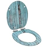 Toilet Seat with Soft-Close Lid Reclaimed Wood Design