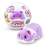 Pets Alive Hamstermania Purple by ZURU Hamster, Electronic Pet, 20+ Sounds Interactive, Hamster Ball Toy for Girls and Children, (Purple)