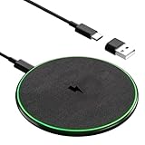 Wireless charger, 15W wireless iphone charger fast charge for iPhone 15/14/13/12/11/Pro Max/XR/X/8 Plus, phone charger wireless for HUAWEI P40, wireless charging pad for Samsung Galaxy S24/23/22/21/20