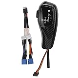 Akozon Gear Shift Knob, Automatic Shifter Knob LED Gear Shift Knob For BMW E90 E92 E84 E89 LED Head Shifter (Carbon Fiber Style)