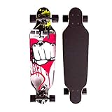 Sumeber Longboard Skateboard 31 Inch for Beginners Twin Tip Street Long Board Complete Drop-Through Freeride Skating Cruiser Boards with Light Up Wheels for Teens Adults Children As Gifts (Graffiti)