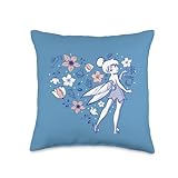 Disney Tinker Bell Storybook Heart Blue Throw Pillow, 16x16, Multicolor