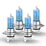 CHUSYYRAY Compatible with Range Rover Evoque L538 (2011-2018) H7 High Beam H7 Low Beam Headlight Bulb Halogen Replacement Bulbs, 6000K White Light, Plug and Play, 4 Bulbs