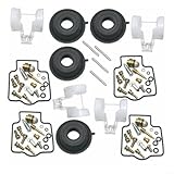 Carburetor Repair Kit For Kawasaki ZX600/ZZR600/ZX-6R (1990-2005), 4-Piece Carb Rebuild Gasket & Seal Set, Model-Specific Fitment For 1995-1997 ZX6R & 1990-1995 ZZR600