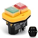 5 Pin 220V-250V Cement Mixer Switch for Belle Minimix 240V IP55 Electromagnetic Push Button Waterproof, Switch 900/41700 Compatible with Belle Minimix 150 May 2007+