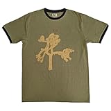 Rock Off officially licensed products U2 Joshua Tree Europe Tour 1987 Ringer T Shirt XL Green