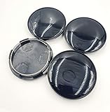 JK Set of 4 Alloy Wheel Hub Centre Caps 60mm Black No Logo