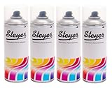 Steyer 4 X Transit Van/Pick-up/Tipper/Crew-cab/Flat-bed/Recovery Frozen White Aerosol Spray Paint Colour Code ZVTA Super Gloss Hard-wearing Finish