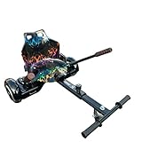 iRollers HoverKart Lightning Black Kart Attachment Fits All Hoverboards Swegways 6.5, 8, 10 Adjustable Hoverboard seat go Kart for Hoverboard Compatible Sleek Cool UK Seller Limited Edition