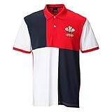 Welsh 'DAI' Harlequin Polo Shirt (Wales, Gift, Cut & Sew, Cymru) (Medium)