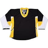 TronX Playwear DJ300 Ice Hockey Jersey, Senior (DE/NL/SE/PL, Alphanumeric, M, Regular, Regular, Pittsburgh Penguins - Black), Pittsburgh Penguins Black