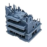 Outland Models Railway Scenery Structure Damaged Apartment 1:220 Z Gauge