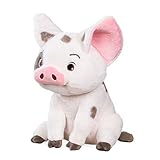 Disney Store Official Pua Soft Toy, Moana, 30cm/12”, Pink Pig, Made with Plush Cuddly Fabric with Embroidered Details, Toy Suitable for All Ages