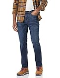 Amazon Essentials Men's Straight-Fit High Stretch Jean - Discontinued Colours, Dark Wash, 34W / 32L