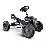 BERG Pedal Car Buzzy Police with soundbox | Pedal Go Kart, Ride On Toys for unisex, Ride on Toys, Outdoor Toys, Beats Every Tricycle, Adaptable to Body Length, Go Cart for Ages 2-5 Years
