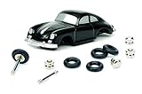 Dickie Toys Schuco Piccolo 450559800 Mounting Box Porsche 356 Coupé Model Car 1:90 Retro Packaging Black